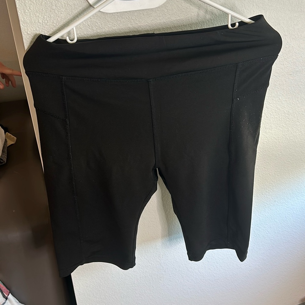 Black biker shorts
